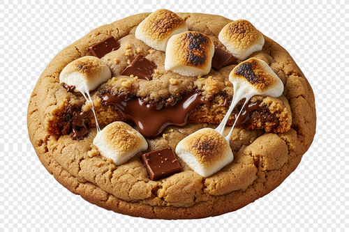 s'more cookie no background